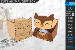 Kids Gift Boxes Laser Cut Bundle |Candy Boxes| Cute Animals Product Image 10