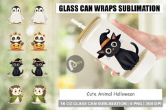 Glass Can Cute Halloween Animals Product Image 1