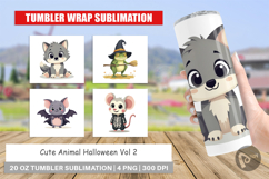 Tumbler Cute Halloween Animals Product Image 1