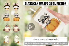 Glass Can Cute Halloween Animals Product Image 1