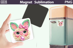 Easter Animal Magnet | Bunny Glasses Bubble Gum Product Image 1