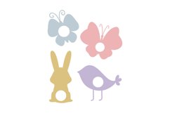 Cute Animal Monogram Frames Product Image 1
