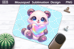 Cute Animal Mousepad | Valentine Sublimation Product Image 1