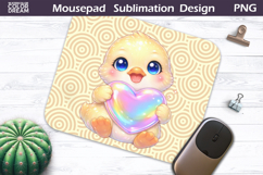 Cute Animal Mousepad | Valentine Sublimation Product Image 1