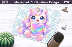 Cute Animal Mousepad | Valentine Sublimation Product Image 1