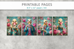 animal pages for crafting, animal art print Product Image 2