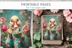 animal pages for crafting, animal art print Product Image 3