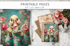 animal pages for crafting, animal art print Product Image 5