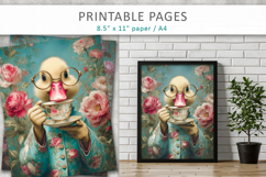 animal pages for crafting, animal art print Product Image 6
