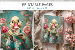 animal pages for crafting, animal art print Product Image 7
