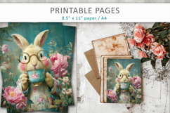 funny animal printable pages, junk journal papers Product Image 6