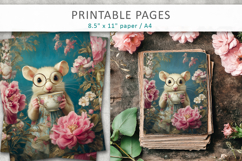 funny animal printable pages, retro animal illustration Product Image 3