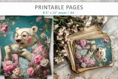 funny animal printable pages, cute animal decor Product Image 5