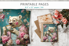 funny animal printable pages, cute animal decor Product Image 6