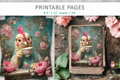 funny animal printable pages, digital paper Product Image 3