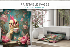 funny animal printable pages, digital paper Product Image 4