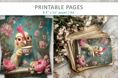 funny animal printable pages, digital paper Product Image 5