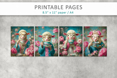 animal pages for crafting, whimsical animal art Product Image 2