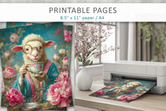 animal pages for crafting, whimsical animal art Product Image 3