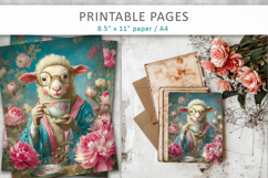 animal pages for crafting, whimsical animal art Product Image 5