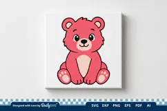 Cute Bear SVG | Adorable Animal Cut File Product Image 1