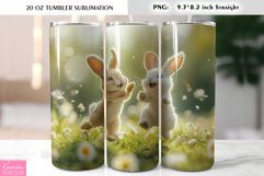 Cute Easter Bunny Tumbler Wrap Product Image 1