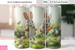 Jumping Easter Bunny Tumbler Wrap Product Image 1