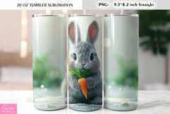 Cute Easter Bunny with Carrot Tumbler Wrap|Easter Basket Product Image 1