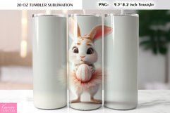 Cute Easter Bunny Tumbler Wrap Product Image 1