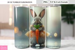 Cute Easter Rabbit Wearing Dress|Spring Tumbler Wrap Product Image 1