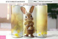 Cute Yellow Easter Bunny Tumbler Wrap Product Image 1