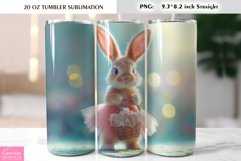 Cute Easter Bunny Tumbler Wrap Product Image 1