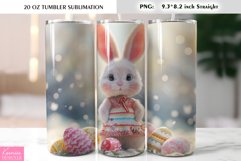 Cute Easter Bunny with Pink Nose|Tumbler Wrap Product Image 1