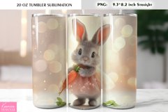 Cute Easter Bunny Wearing Glossy Skirt|Tumbler Wrap Product Image 1