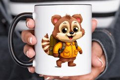 Cute Animal with Backpack PNG Clipart Product Image 2