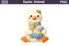 Baby Animal Easter Clipart | Goose Egg Sublimation Product Image 1