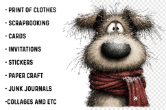 Cute Animals Christmas Clipart Product Image 3