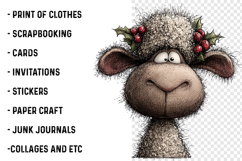 Cute Animals Christmas Clipart Product Image 2
