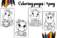 Cute animals Design |Easter Coloring pages Product Image 1
