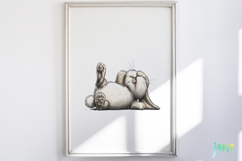 Cute Animals Lying Down Clipart Product Image 2