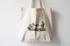 Cute Animals Lying Down Clipart Product Image 3