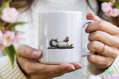 Cute Animals Lying Down Clipart Product Image 4