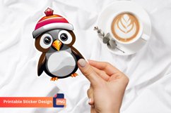 Cute Animals Sticker Design. Christmas Sticker Printable Product Image 1