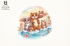 Cute Animals Surfing Sublimation Bundle Product Image 7