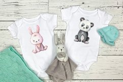 Cute animals watercolor clipart Product Image 5