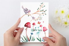 Cute animals watercolor clipart Product Image 7