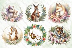 Mother's Day Animals Wreath Sublimation Product Image 8