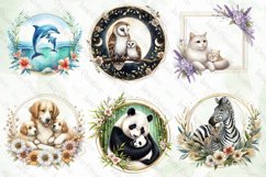 Mother's Day Animals Wreath Sublimation Product Image 7
