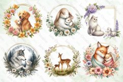 Mother's Day Animals Wreath Sublimation Product Image 2