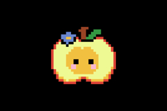Cute apple character illustration pixel art design Product Image 2